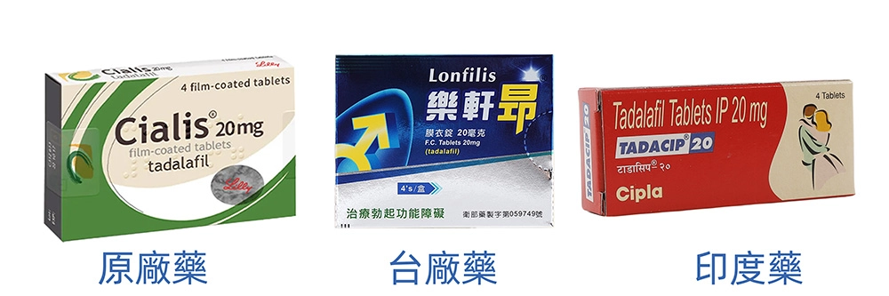 犀利士品牌對比
